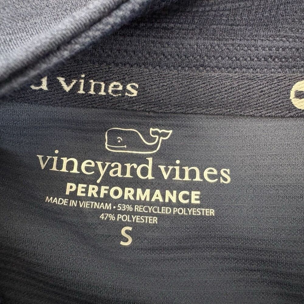 Vineyard Vines Performance Vest Mens Small Navy Full Zip Athleisure - Picture 8 of 10